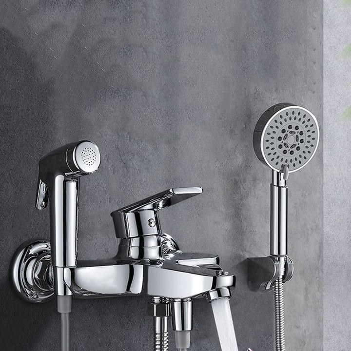 Lisslune | Popular Bathtub Filler Wall-Mounted Lever Handle Fixed Bathtub Faucet Trim