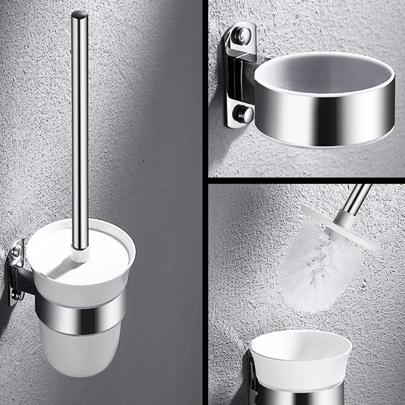 Lisslune | Modern Stainless Steel Bathroom Shelf Paper Holder Bathroom Accessory Set