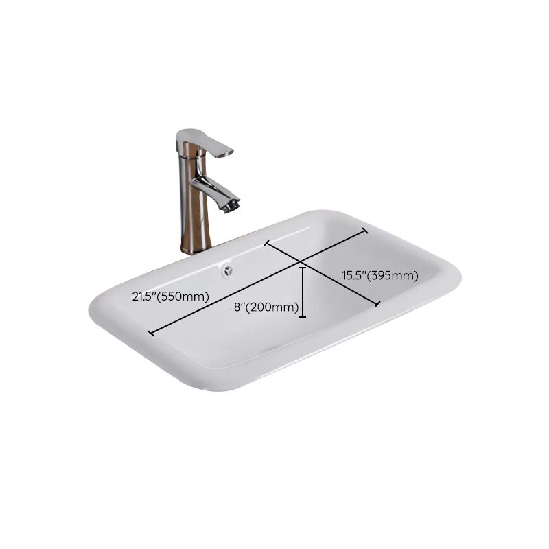 Lisslune | Traditional square washstand ceramics metal under-counter sink