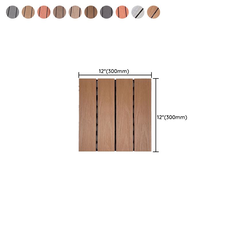 Lisslune | Modern Style Wood Floor Corrosion Protection Square Outdoor Wood Floor