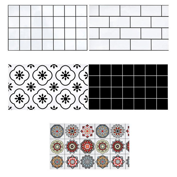 Lisslune | Square Mosaic Tile Peel and Stick Tile for Kitchen and Bathroom