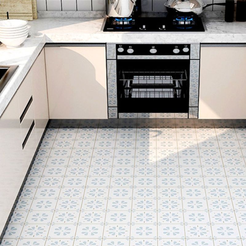 Lisslune | Bathroom 3.5 mm Vinyl Floor Square Peel and Stick PVC Flooring