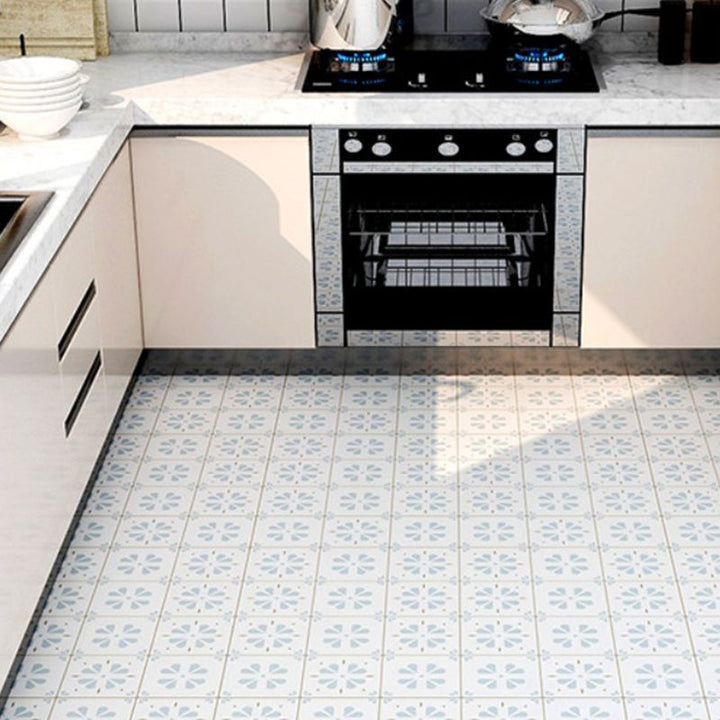 Lisslune | Bathroom 3.5 mm Vinyl Floor Square Peel and Stick PVC Flooring
