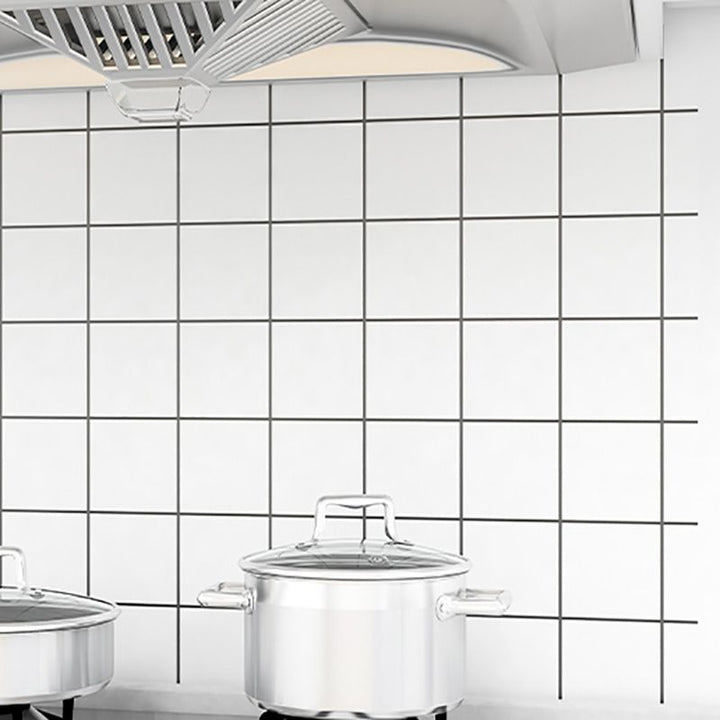 Lisslune | Modern Peel & Stick PVC Tile Grid Pattern Self-Adhesive Wallpaper