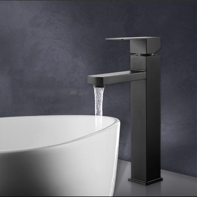Lisslune | Modern sink faucet centerset bathroom sink faucet in black