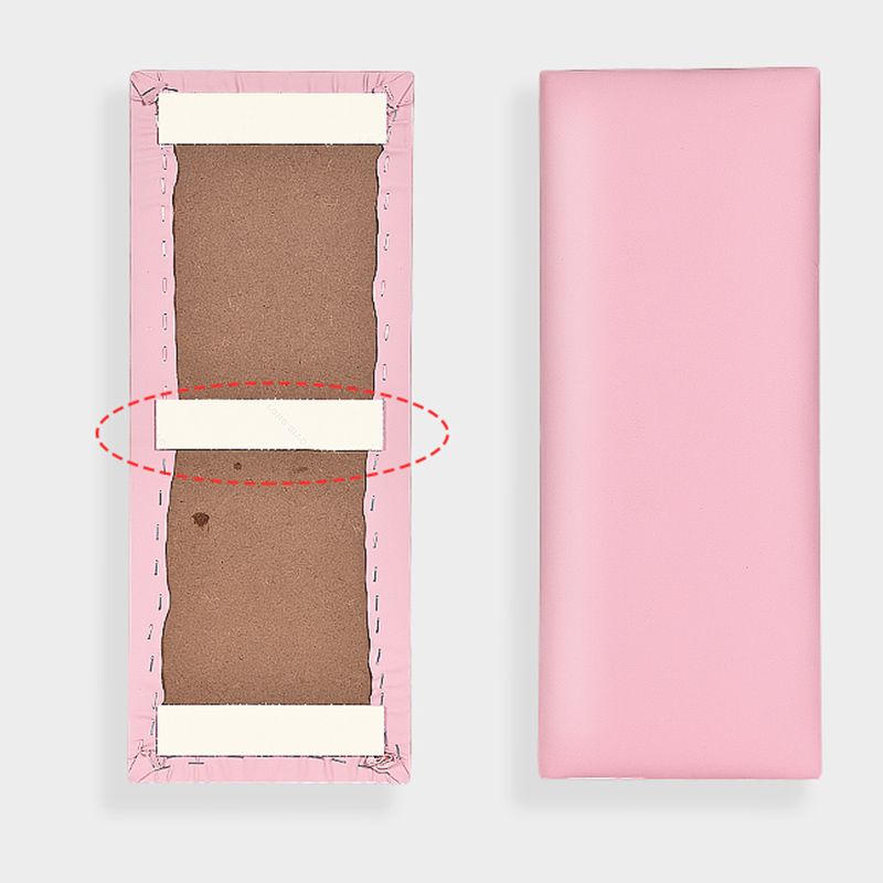 Lisslune | Padded Wall Panel Solid Color PU Leather Waterproof Wall Panel for Children's Room