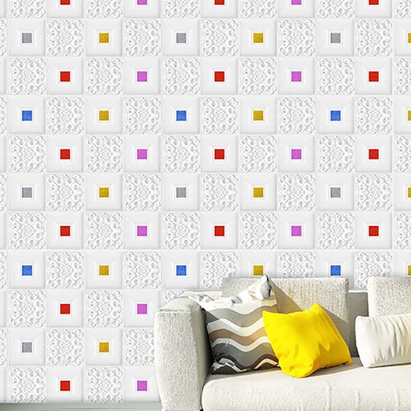 Lisslune | Modern Tin Back Wall Covering Smooth Wall Ceiling XPE Cotton Set of 1