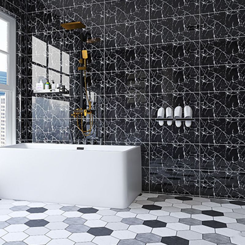 Lisslune | Modern Bathroom Wall Tile Peel and Stick Waterproof Artificial Ceramic Tile
