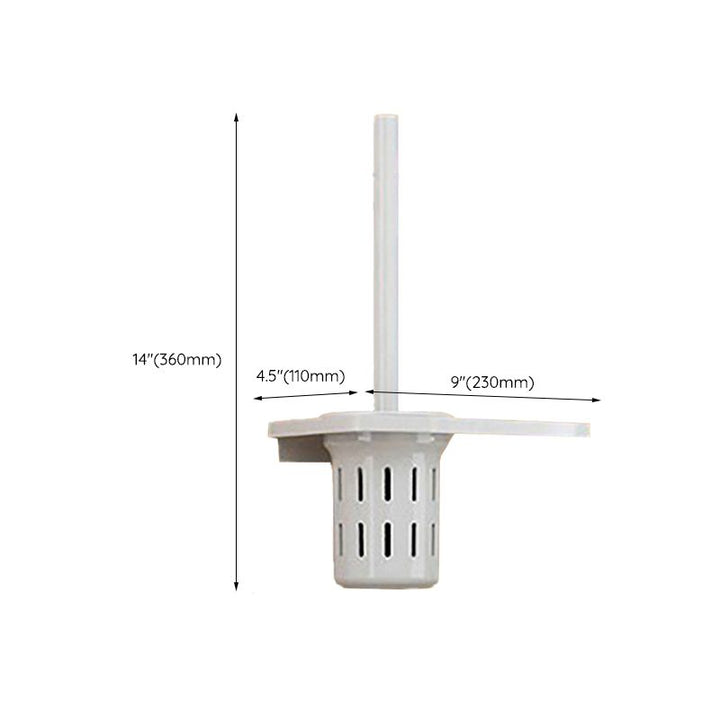Lisslune | White Bathroom Accessories Set Contemporary Aluminum Bathroom Accessories Kit with Towel Rail
