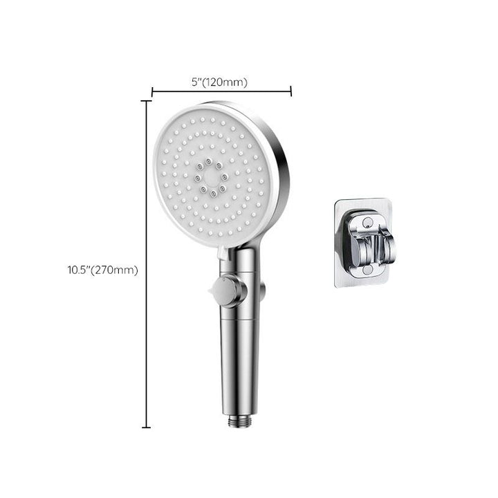 Lisslune | Contemporary Hand Shower Round Shower Head Combo in Silver