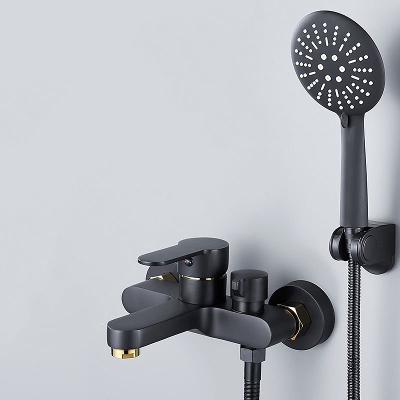 Lisslune | Modern Bathtub Faucet Lever Handle Wall Mounted Fixed Bathtub Faucet