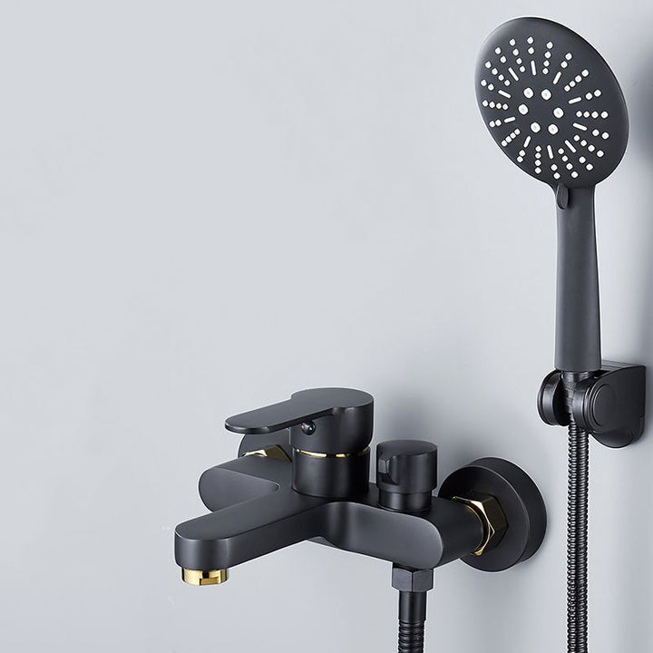 Lisslune | Modern Bathtub Faucet Lever Handle Wall Mounted Fixed Bathtub Faucet