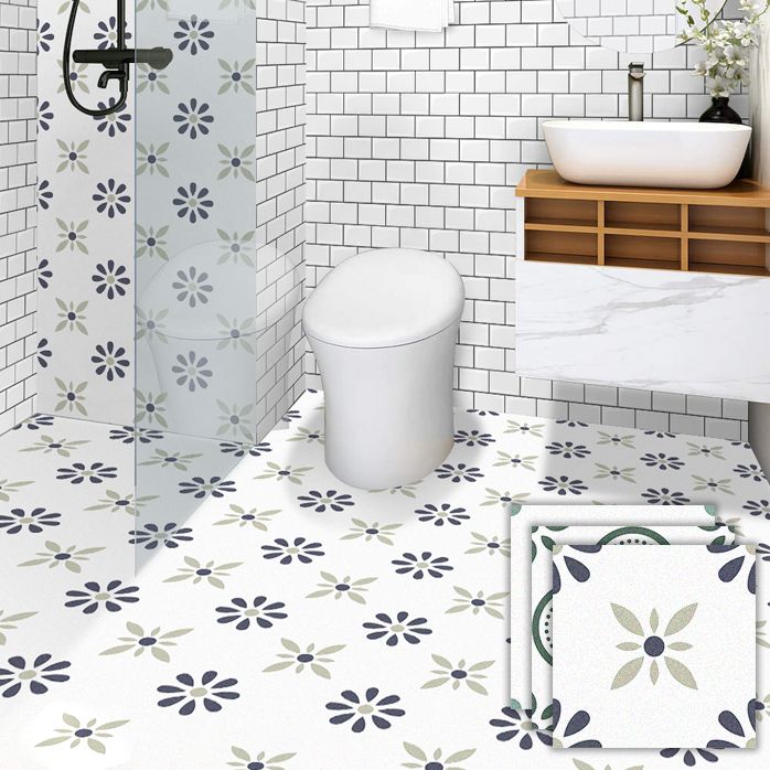 Lisslune | Modern Floor Tile Peel and Stick Ceramic Pattern PVC Flooring