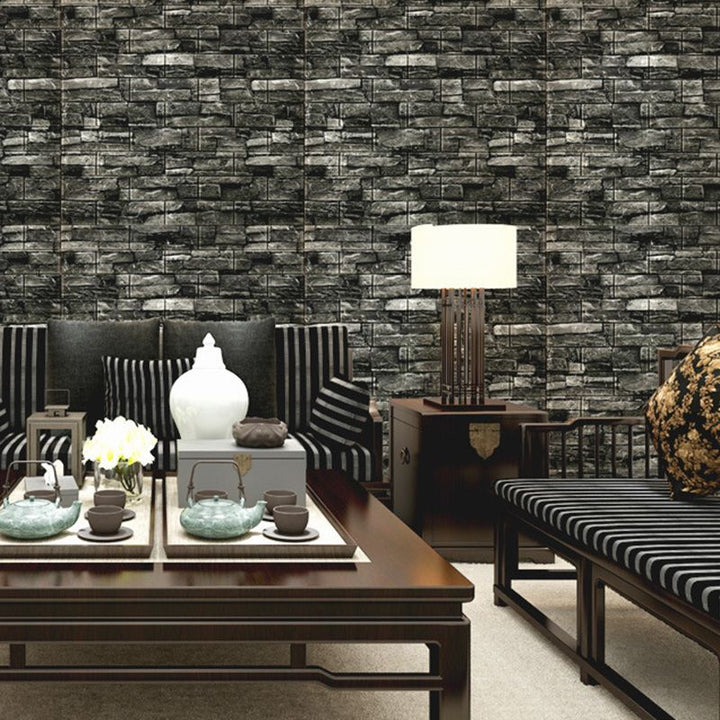 Lisslune | Farmhouse Wall Panel 3D Brick Bedroom and Living Room Wall Panels Set of 2
