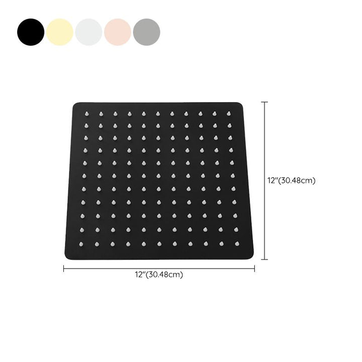 Lisslune | Stainless Steel Square Shower Head Standard Spray Pattern Wall Mounted Shower Head