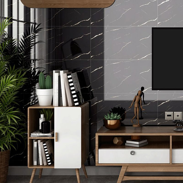 Lisslune | Modern Peel and Stick Backsplash Tiles Rectangular Home Depot Peel and Stick Tiles