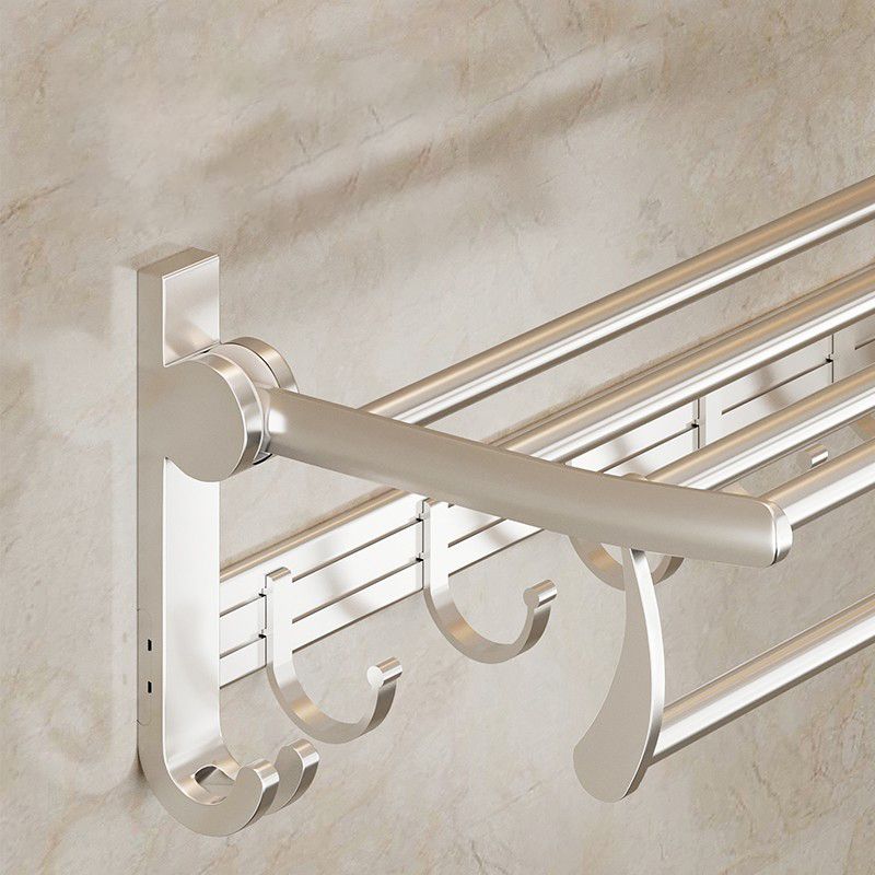 Lisslune | Modern Polished Chrome Bathroom Accessory Set Bathroom Shelf/Towel Holder/Paper Holder included