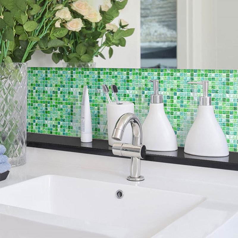Lisslune | Peel and Stick Mosaic Tile Waterproof Square Peel and Stick Tile for the Kitchen 20-Pack