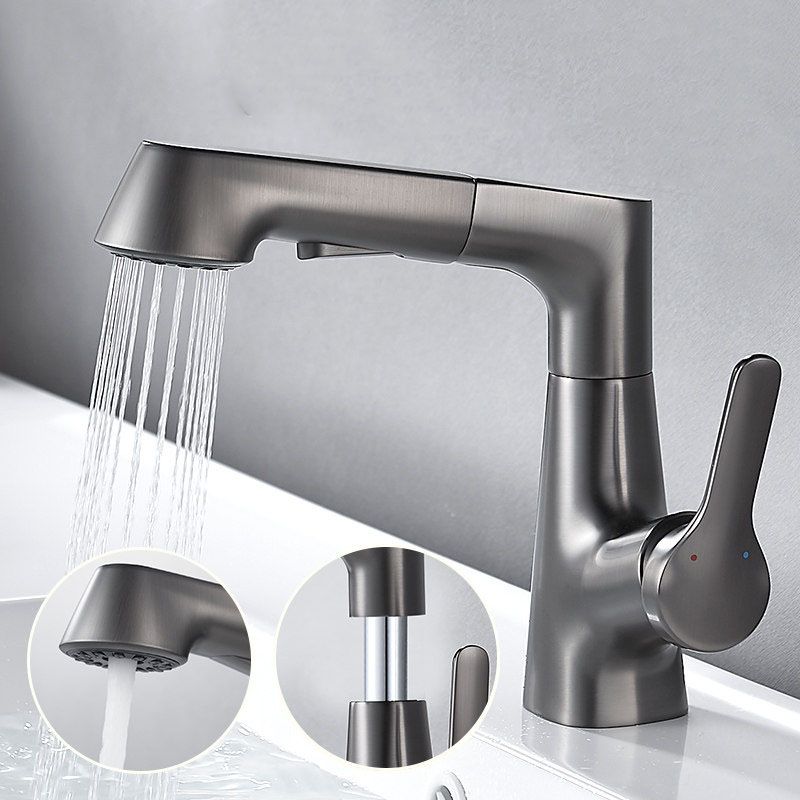 Lisslune | Modern centerset faucet with single lever handle for countertop washbasin bathroom fixture