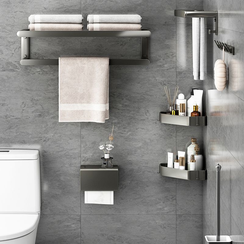 Lisslune | Matte Gray Bathroom Hardware Set Modern Bathroom Accessories Set