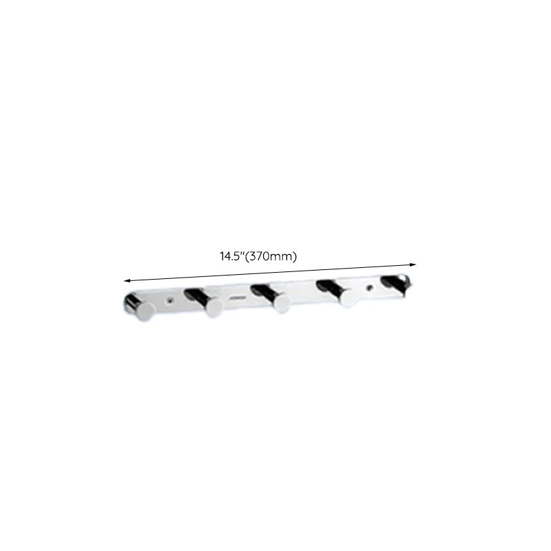 Lisslune | Contemporary bathroom accessory set made of aluminum with towel holder/bath shelf