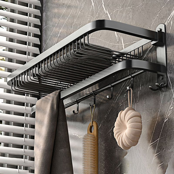 Lisslune | Modern gray bathroom accessory set bathroom shelf bath hardware set