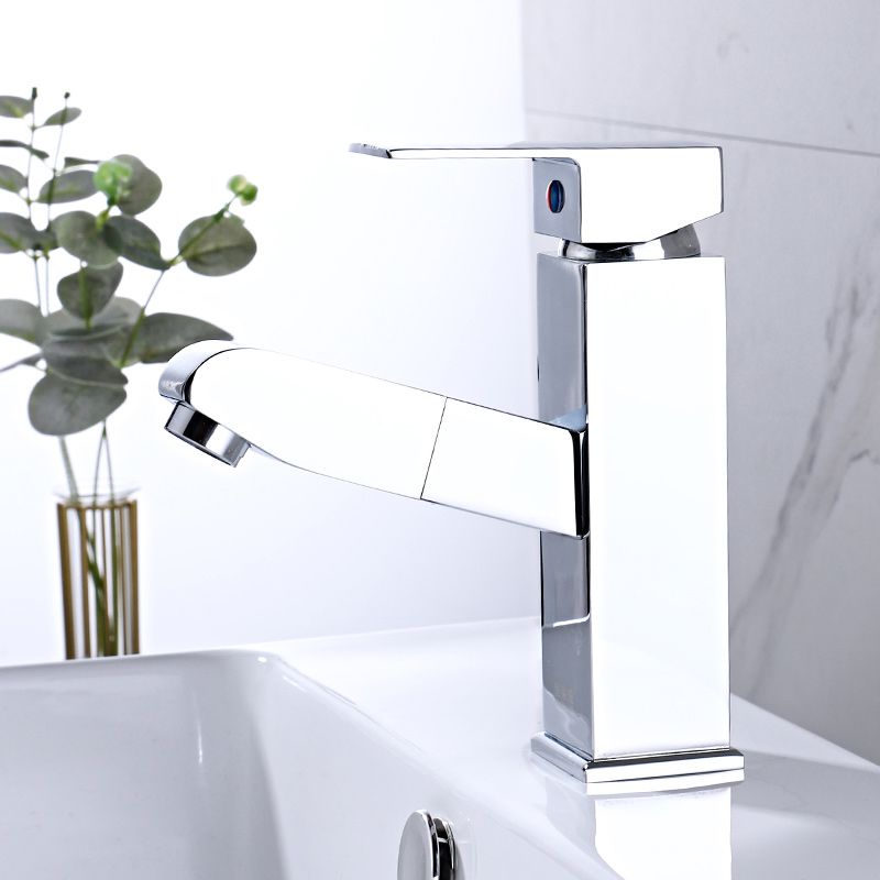 Lisslune | Modern Retractable Single Handle Basin Faucet Bathroom Sink Faucet
