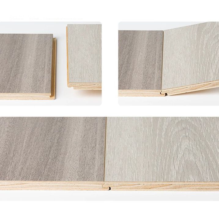 Lisslune | 49"x8" width E0 natural solid wood laminate flooring, click-lock, waterproof
