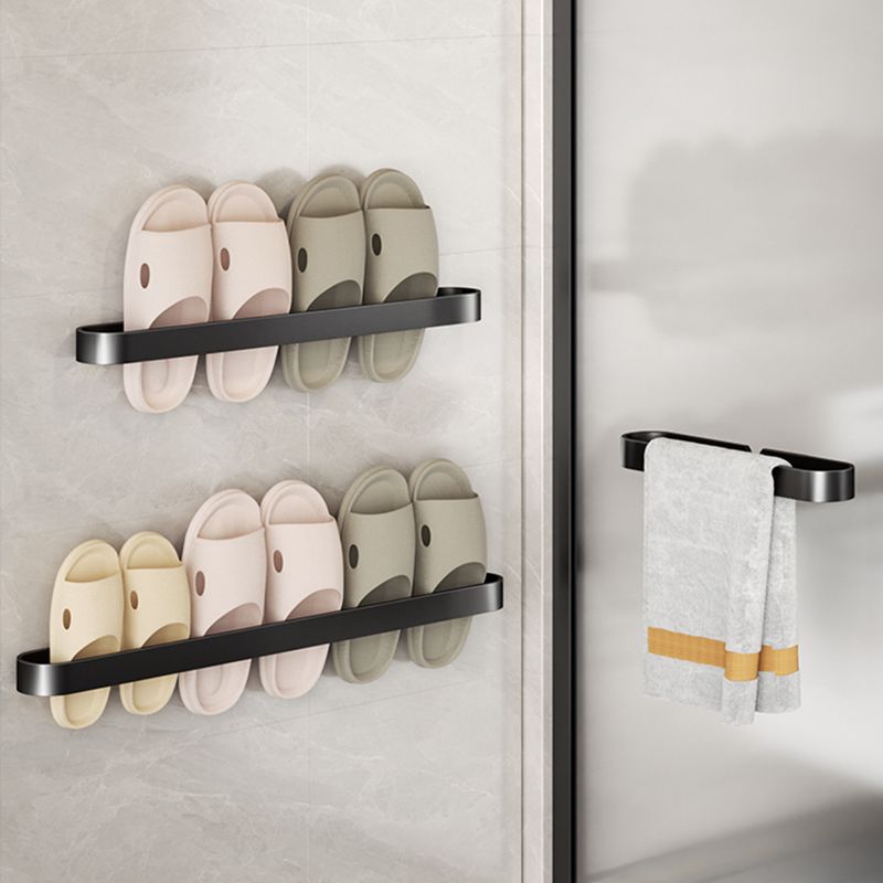Lisslune | Minimalist Bathroom Accessories Set Metal Slipper Rack/Towel Holder