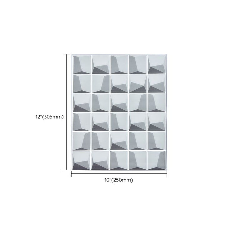 Lisslune | Plastic Peel & Stick Subway Tile Modern Simple Subway Tile Wallpaper