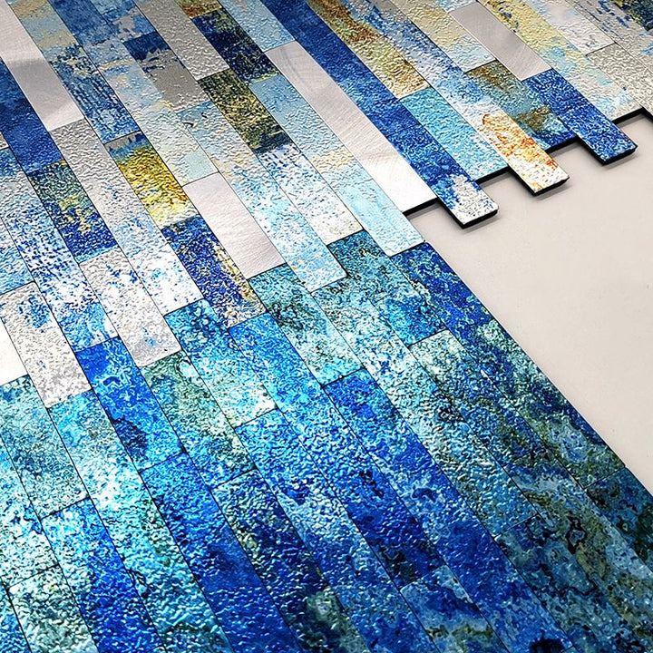Lisslune | Aluminium Tile Stripping and Gluing Tiles Bathroom Waterproof Splash Guard Stripping and Gluing Wall Tile