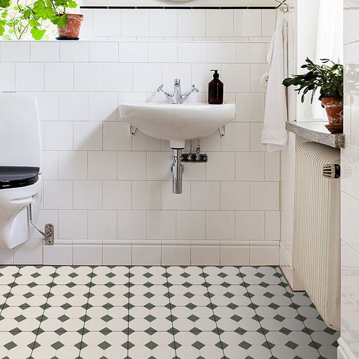 Lisslune | Square Peel & Stick Tile with Pattern Waterproof Tile for Splash Guard Wall