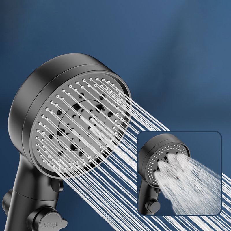 Lisslune | Bathroom Showerhead 5-Spray Round Handheld Shower Holder Wall Mount Showerhead