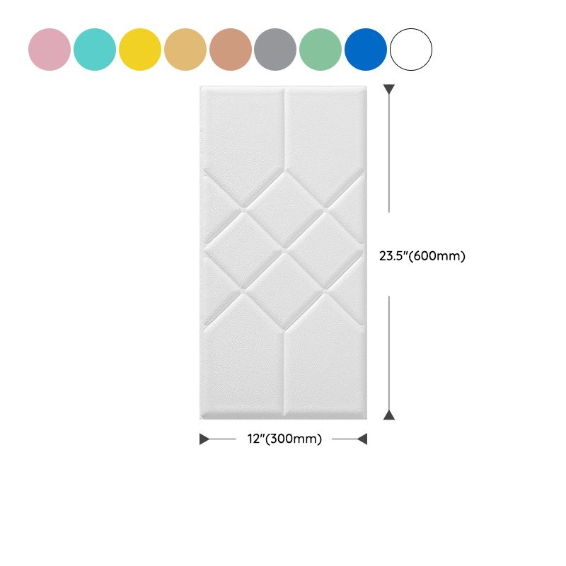 Lisslune | Modern PVC Cap Verflooring Smooth Wall Interior 3D Living Room Board Set of 2