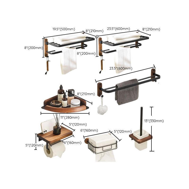 Lisslune | Traditional Bathroom Accessories As Single Pieces Or As A Set in Black