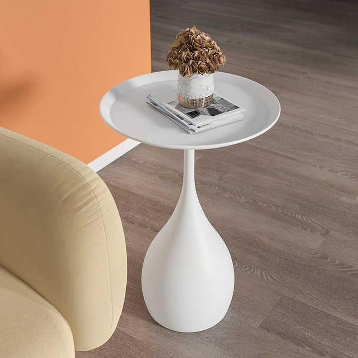 Lisslune | Beef Metal Table with Base Medieval Side Table in Modern Style