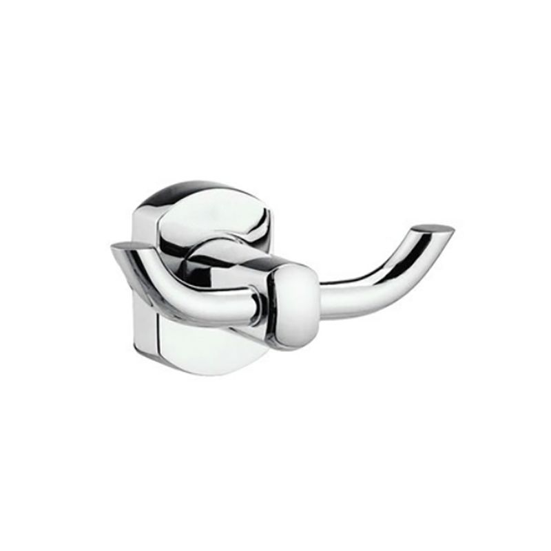 Lisslune | Polished Chrome Modern Bathroom Accessory Set Silver Towel Holder/Bath Shelf