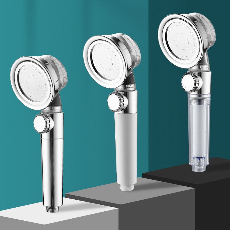 Lisslune | Modern Standard Shower Head Round Metal Adjustable Spray Pattern Shower Head
