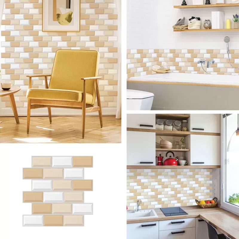Lisslune | Modern Matte Peel and Stick Tile Rectangular PVC Subway Tile for Bathroom