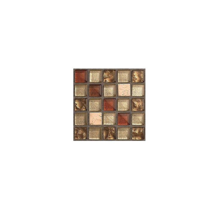 Lisslune | PVC Square Peel & Stick Mosaic Tile Multicolored Backsplash & Wall Tile