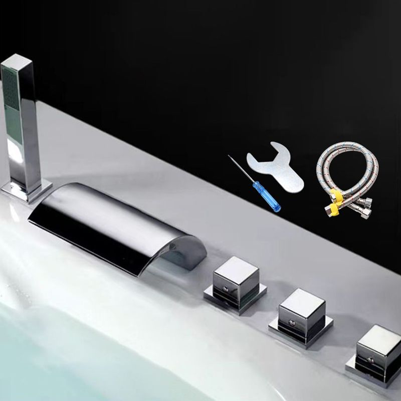 Lisslune | Contemporary Style Bathroom Faucet Metal Deck Mounted Bathroom Faucet