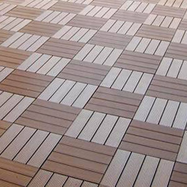 Lisslune | 30 cm x 30 cm Square PVC Terrace Tiles Snap Installation Outdoor Floor Tiles