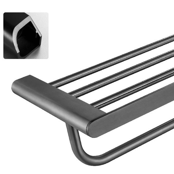 Lisslune | 5-piece modern bathroom accessory set made of stainless steel with towel bar/robe hooks/paper holder