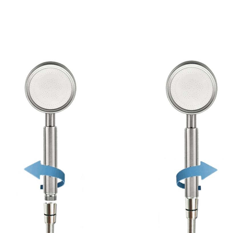 Lisslune | Round Handheld Shower Water Saving Showerhead Made of Stainless Steel