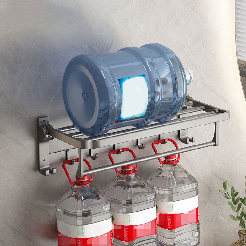 Lisslune | Contemporary Gray Bathroom Hardware Set Bathroom Shelf/Towel Bar Including Bathroom Set