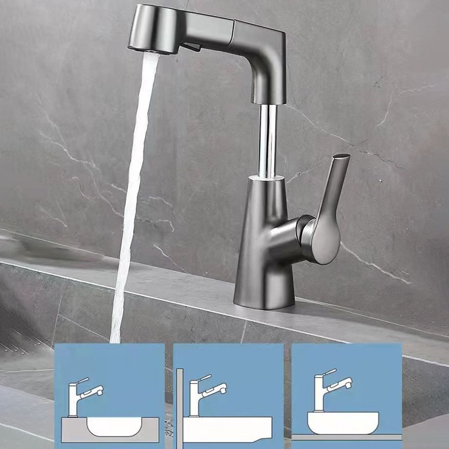 Lisslune | Modern widely spread bathroom faucet copper sink faucet