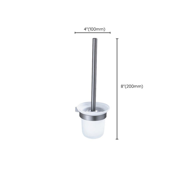 Lisslune | Matt gray bathroom accessory set bathroom shelf/towel holder & paper holder included