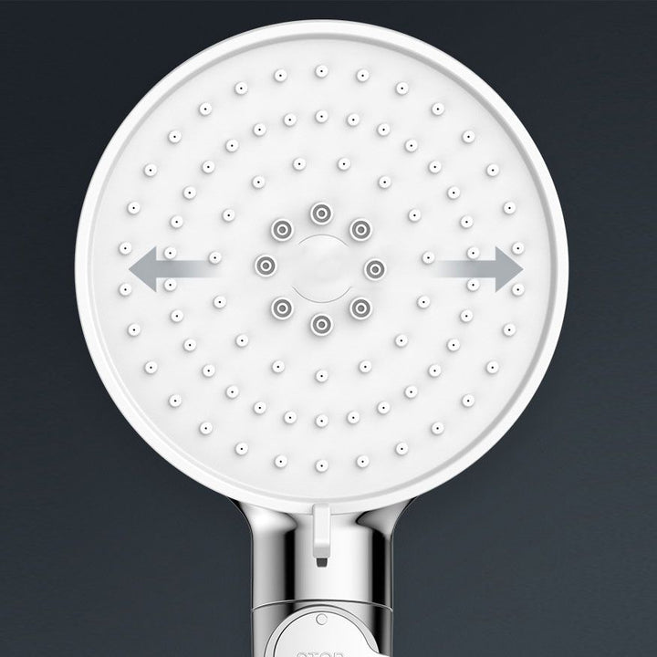 Lisslune | Contemporary Hand Shower Round Shower Head Combo in Silver