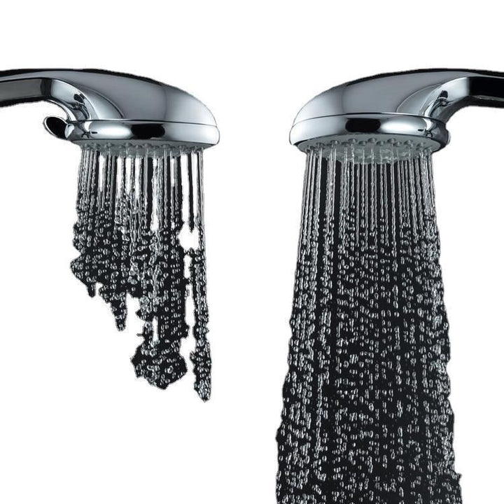 Lisslune | Single Double Showerhead Square High Arc Showerhead Combo in Chrome