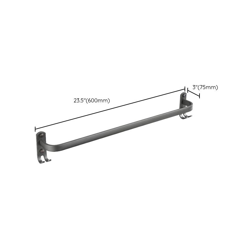 Lisslune | Modern Bathroom Fixture Set Towel Bar Gray Bathroom Shelf Bathroom Set